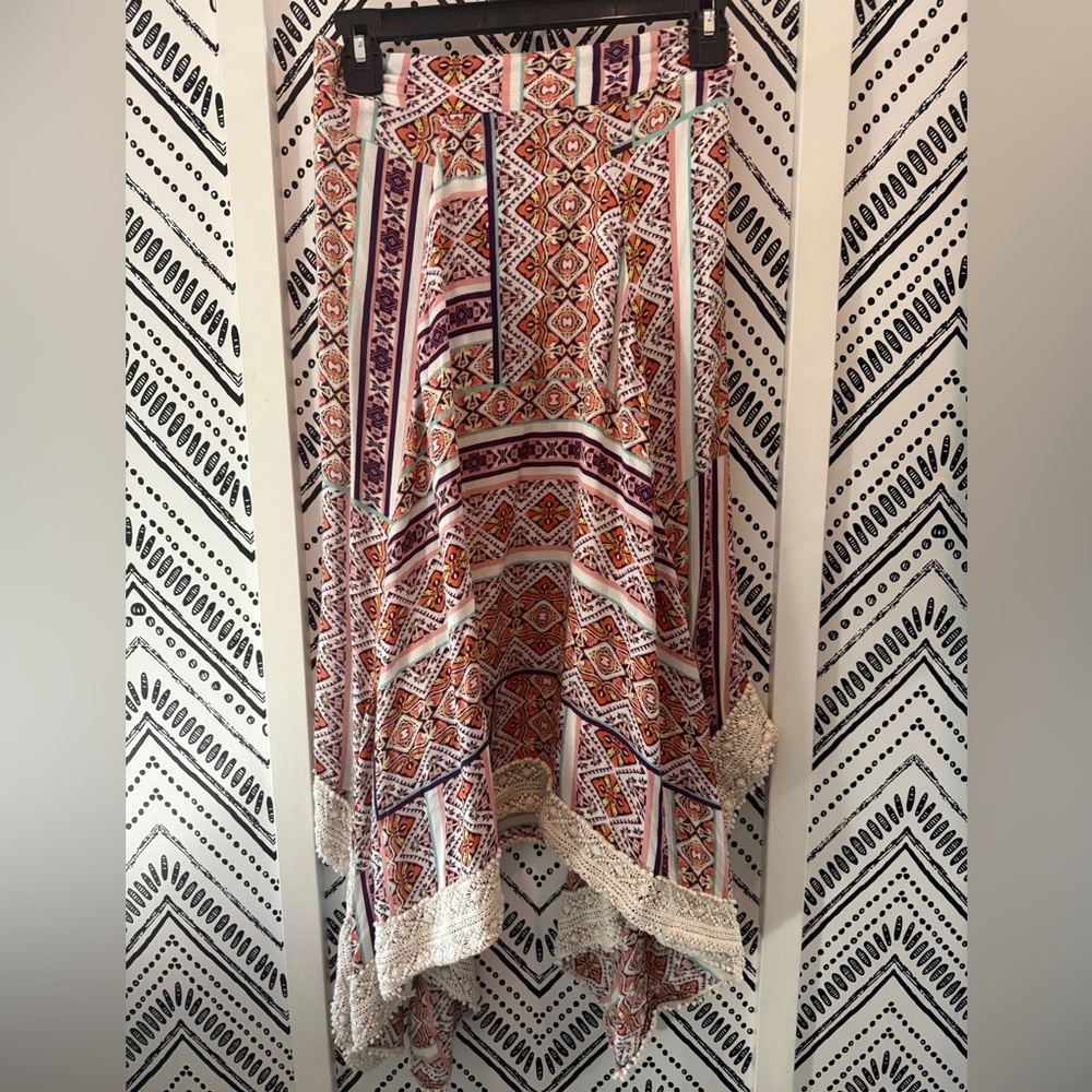 Democracy Multicolor Asymmetrical Skirt